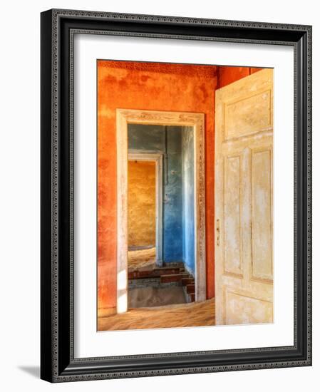 Desert Taking over Mining Ghost-Town of Kolmanskop, Near Luderitz, Southern Namibia, Africa-Nadia Isakova-Framed Photographic Print