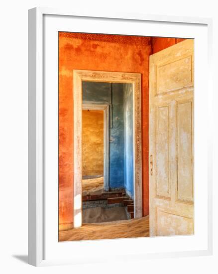 Desert Taking over Mining Ghost-Town of Kolmanskop, Near Luderitz, Southern Namibia, Africa-Nadia Isakova-Framed Photographic Print