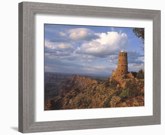 Desert View Watch Tower on the East Rim of Grand Canyon NP, Arizona-Greg Probst-Framed Photographic Print