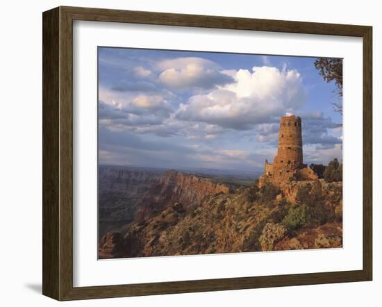 Desert View Watch Tower on the East Rim of Grand Canyon NP, Arizona-Greg Probst-Framed Photographic Print