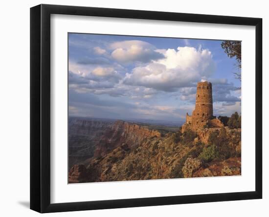 Desert View Watch Tower on the East Rim of Grand Canyon NP, Arizona-Greg Probst-Framed Photographic Print