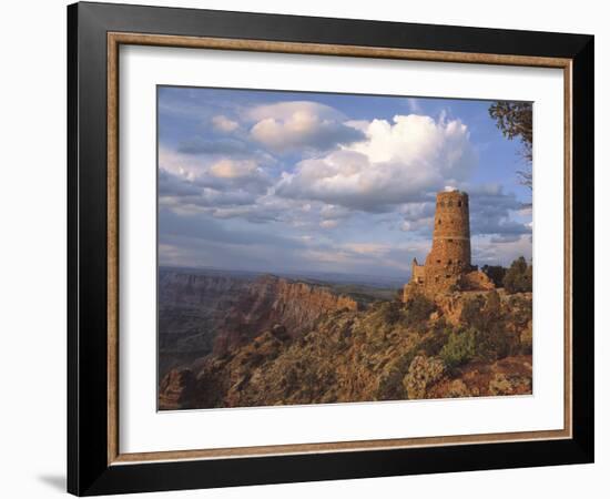 Desert View Watch Tower on the East Rim of Grand Canyon NP, Arizona-Greg Probst-Framed Photographic Print