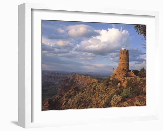 Desert View Watch Tower on the East Rim of Grand Canyon NP, Arizona-Greg Probst-Framed Photographic Print