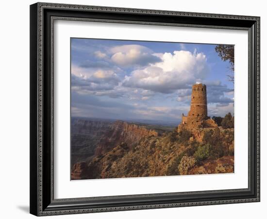 Desert View Watch Tower on the East Rim of Grand Canyon NP, Arizona-Greg Probst-Framed Photographic Print