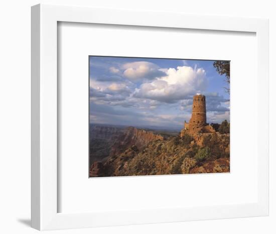 Desert View Watch Tower on the East Rim of Grand Canyon NP, Arizona-Greg Probst-Framed Photographic Print