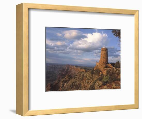 Desert View Watch Tower on the East Rim of Grand Canyon NP, Arizona-Greg Probst-Framed Photographic Print