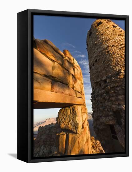 Desert View Watchtower, Grand Canyon Nat'l Park, UNESCO World Heritage Site, Northern Arizona, USA-Michael Nolan-Framed Premier Image Canvas