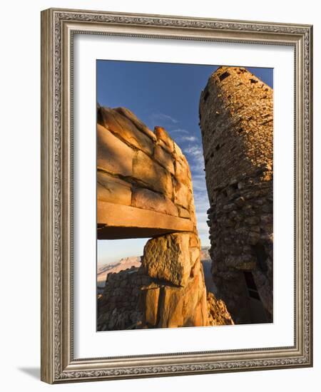 Desert View Watchtower, Grand Canyon Nat'l Park, UNESCO World Heritage Site, Northern Arizona, USA-Michael Nolan-Framed Photographic Print