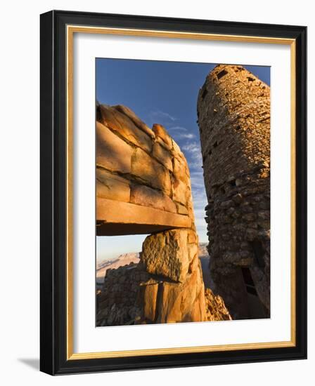 Desert View Watchtower, Grand Canyon Nat'l Park, UNESCO World Heritage Site, Northern Arizona, USA-Michael Nolan-Framed Photographic Print