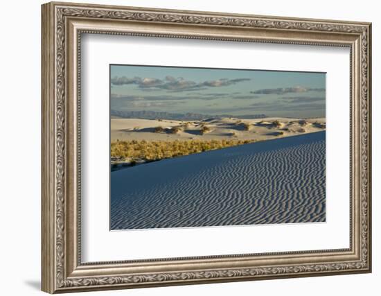 Desert Vista, Cloudy, White Sands Nm, Alamogordo, New Mexico-Michel Hersen-Framed Photographic Print