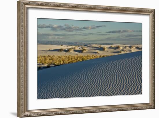 Desert Vista, Cloudy, White Sands Nm, Alamogordo, New Mexico-Michel Hersen-Framed Photographic Print