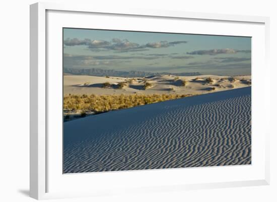 Desert Vista, Cloudy, White Sands Nm, Alamogordo, New Mexico-Michel Hersen-Framed Photographic Print