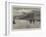 Deserted, Hamburg-American Liners in the Elbe-Johann Nepomuk Schonberg-Framed Giclee Print