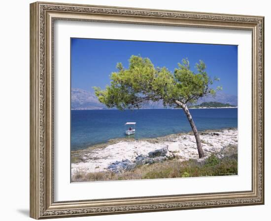Deserted Island Beach, Lumbarda, Corcula (Korcula) Island, Southern Dalmatia, Croatia, Europe-Peter Higgins-Framed Photographic Print