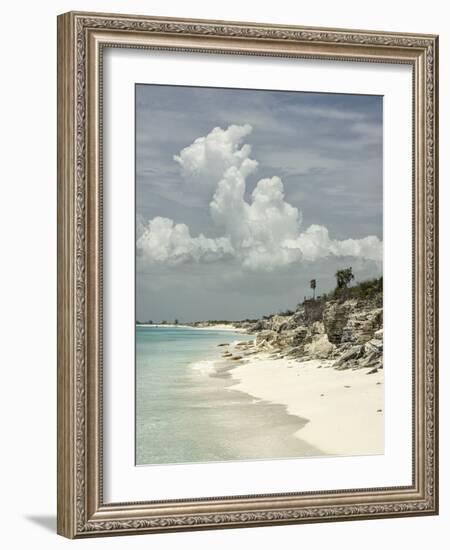 Deserted Island (Cay), Eastern Providenciales, Turks and Caicos Islands, West Indies, Caribbean-Kim Walker-Framed Photographic Print