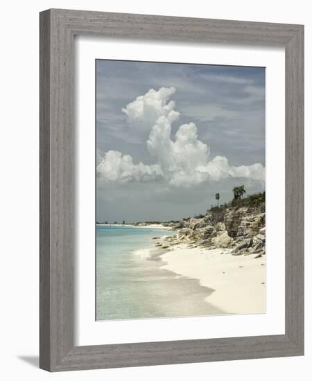 Deserted Island (Cay), Eastern Providenciales, Turks and Caicos Islands, West Indies, Caribbean-Kim Walker-Framed Photographic Print