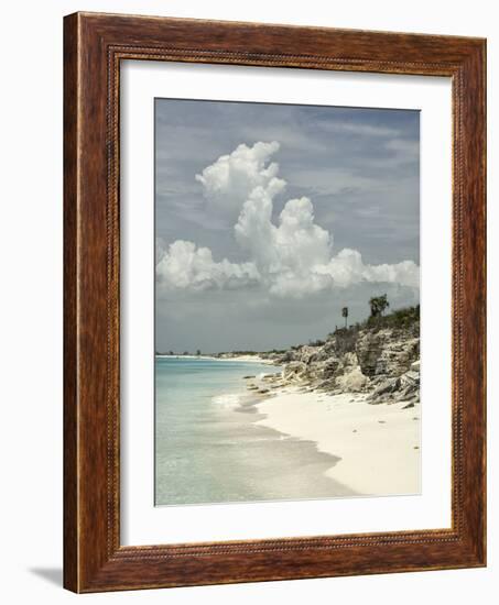 Deserted Island (Cay), Eastern Providenciales, Turks and Caicos Islands, West Indies, Caribbean-Kim Walker-Framed Photographic Print