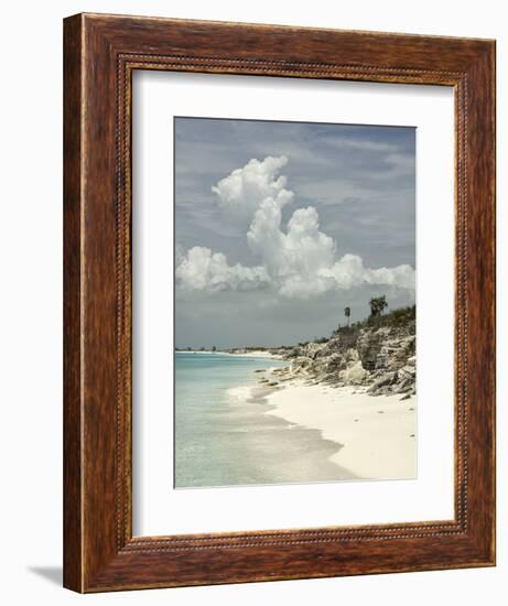 Deserted Island (Cay), Eastern Providenciales, Turks and Caicos Islands, West Indies, Caribbean-Kim Walker-Framed Photographic Print