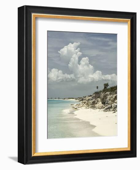 Deserted Island (Cay), Eastern Providenciales, Turks and Caicos Islands, West Indies, Caribbean-Kim Walker-Framed Photographic Print