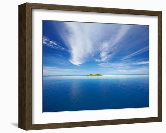 Deserted Island, Maldives, Indian Ocean, Asia-Sakis Papadopoulos-Framed Photographic Print