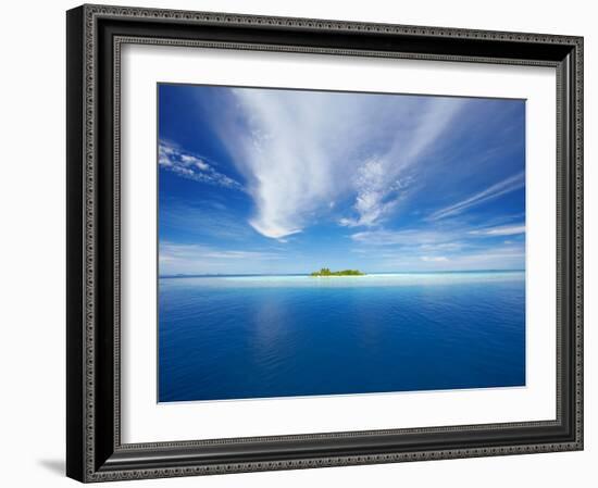Deserted Island, Maldives, Indian Ocean, Asia-Sakis Papadopoulos-Framed Photographic Print