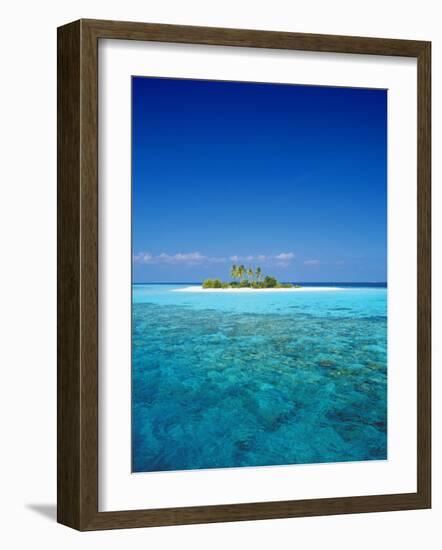 Deserted Island, Maldives, Indian Ocean-Sakis Papadopoulos-Framed Photographic Print