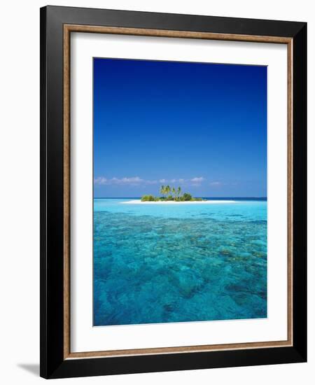 Deserted Island, Maldives, Indian Ocean-Sakis Papadopoulos-Framed Photographic Print