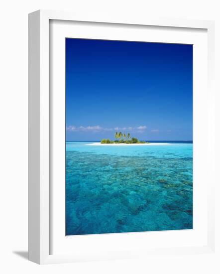 Deserted Island, Maldives, Indian Ocean-Sakis Papadopoulos-Framed Photographic Print