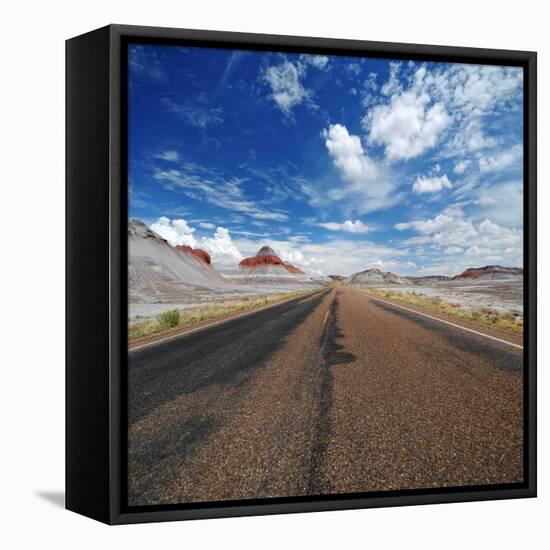 Deserted Road-Philippe Sainte-Laudy-Framed Premier Image Canvas