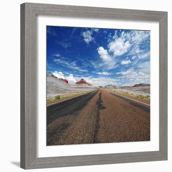 Deserted Road-Philippe Sainte-Laudy-Framed Photographic Print