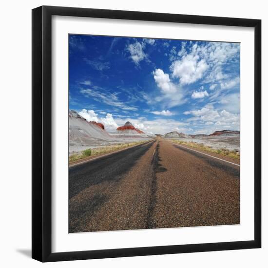 Deserted Road-Philippe Sainte-Laudy-Framed Photographic Print