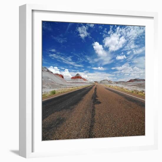 Deserted Road-Philippe Sainte-Laudy-Framed Photographic Print
