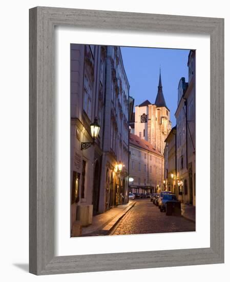 Deserted Street, Old Town, Prague, Czech Republic, Europe-Martin Child-Framed Photographic Print