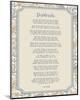 Desiderata Floral Frame Beige-Quote Master-Mounted Art Print