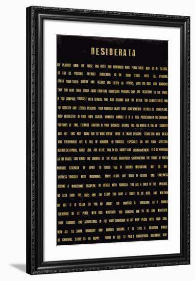 Desiderata-The Vintage Collection-Framed Giclee Print