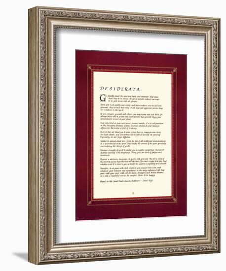 Desiderata-null-Framed Premium Giclee Print