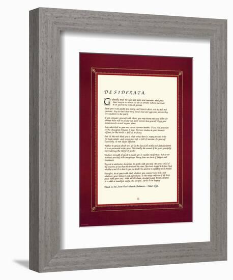 Desiderata-null-Framed Premium Giclee Print