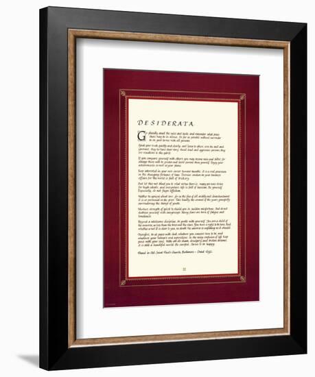 Desiderata-null-Framed Premium Giclee Print