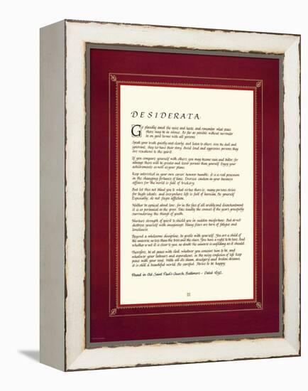 Desiderata-null-Framed Stretched Canvas