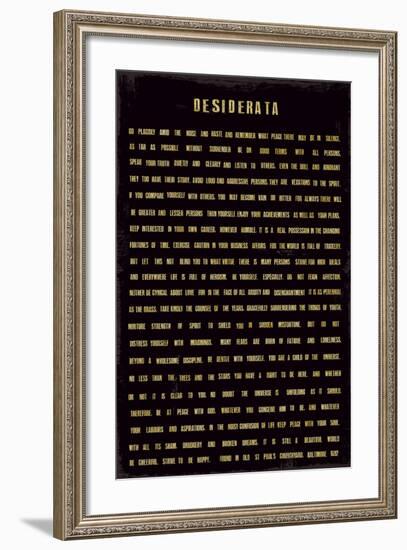 Desiderata-The Vintage Collection-Framed Art Print