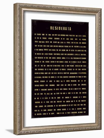 Desiderata-The Vintage Collection-Framed Art Print