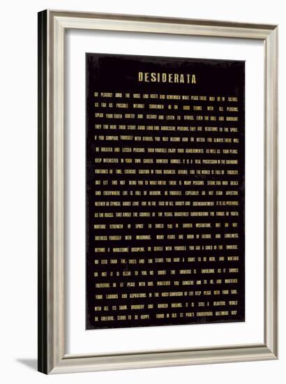 Desiderata-The Vintage Collection-Framed Art Print