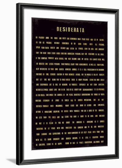 Desiderata-The Vintage Collection-Framed Art Print