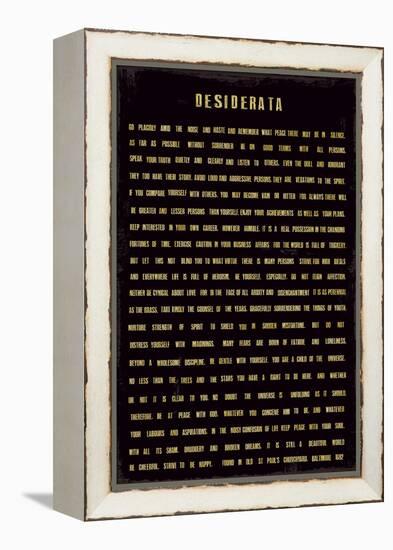 Desiderata-The Vintage Collection-Framed Stretched Canvas