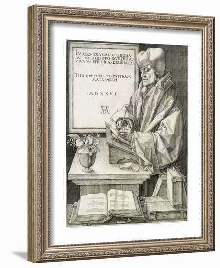 Desiderius Erasmus-Albrecht Dürer-Framed Giclee Print