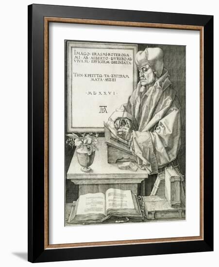 Desiderius Erasmus-Albrecht Dürer-Framed Giclee Print