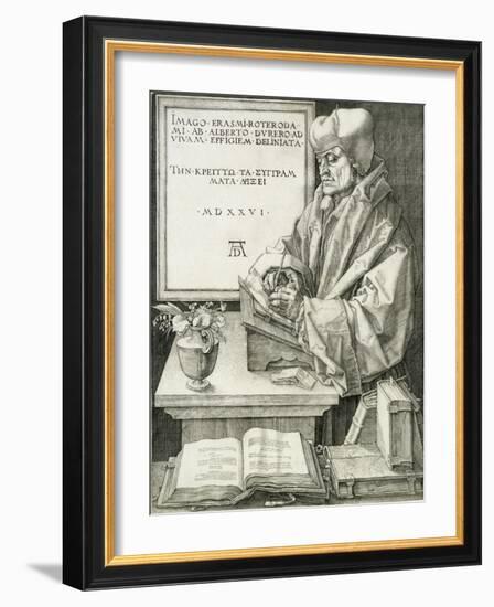 Desiderius Erasmus-Albrecht Dürer-Framed Giclee Print