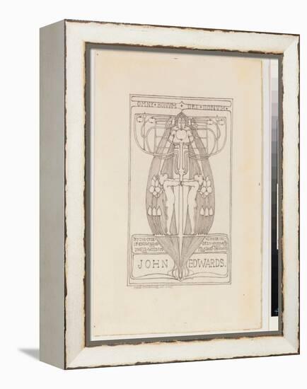 Design for a Bookplate, 1896 (Pencil on Paper)-Margaret Macdonald Mackintosh-Framed Premier Image Canvas