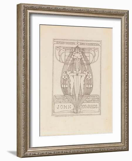 Design for a Bookplate, 1896-Margaret MacDonald-Framed Giclee Print