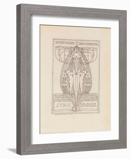 Design for a Bookplate, 1896-Margaret MacDonald-Framed Giclee Print